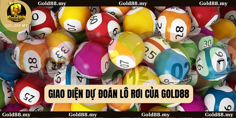 Giao diện dự đoán lô rơi của GOLD88