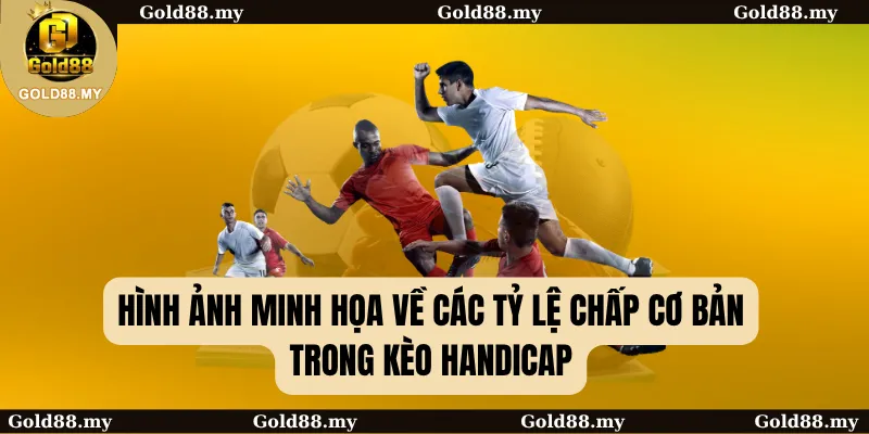 Hình ảnh minh họa về các tỷ lệ chấp cơ bản trong Kèo Handicap