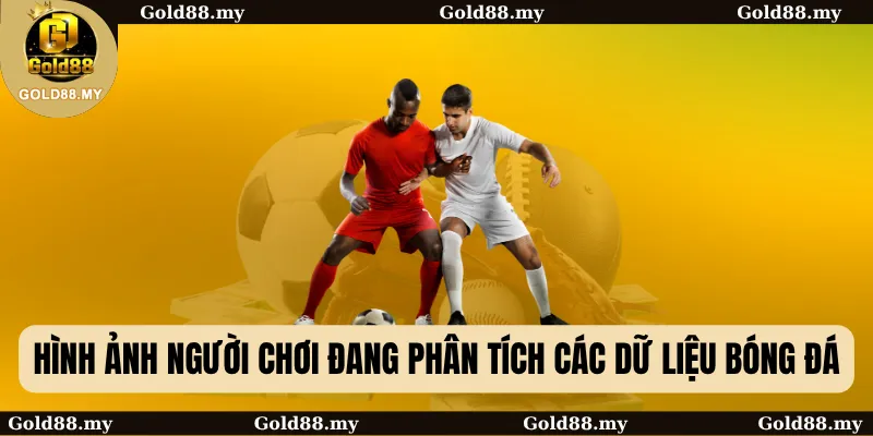 Hình ảnh người chơi đang phân tích các dữ liệu bóng đá